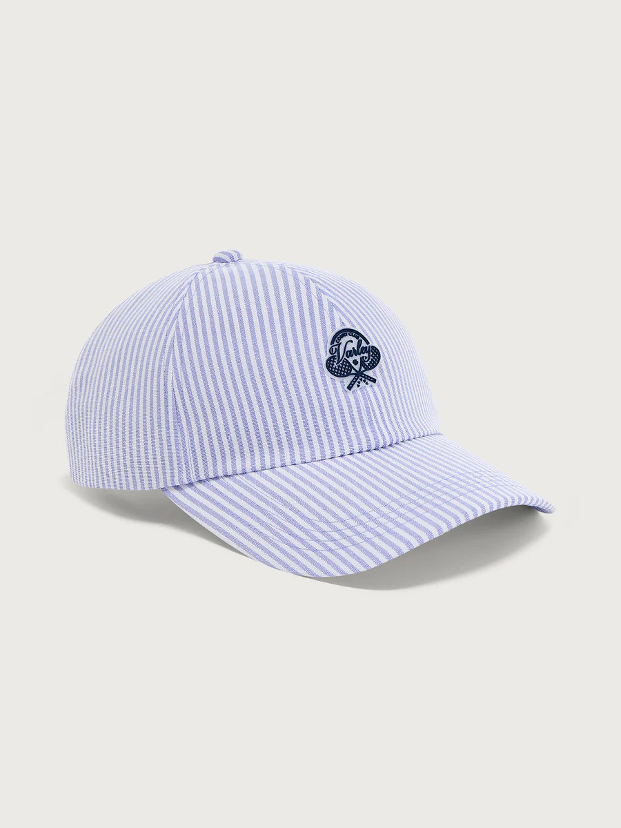 Varley Noa Club Hat - Xenon Blue Pinstripe