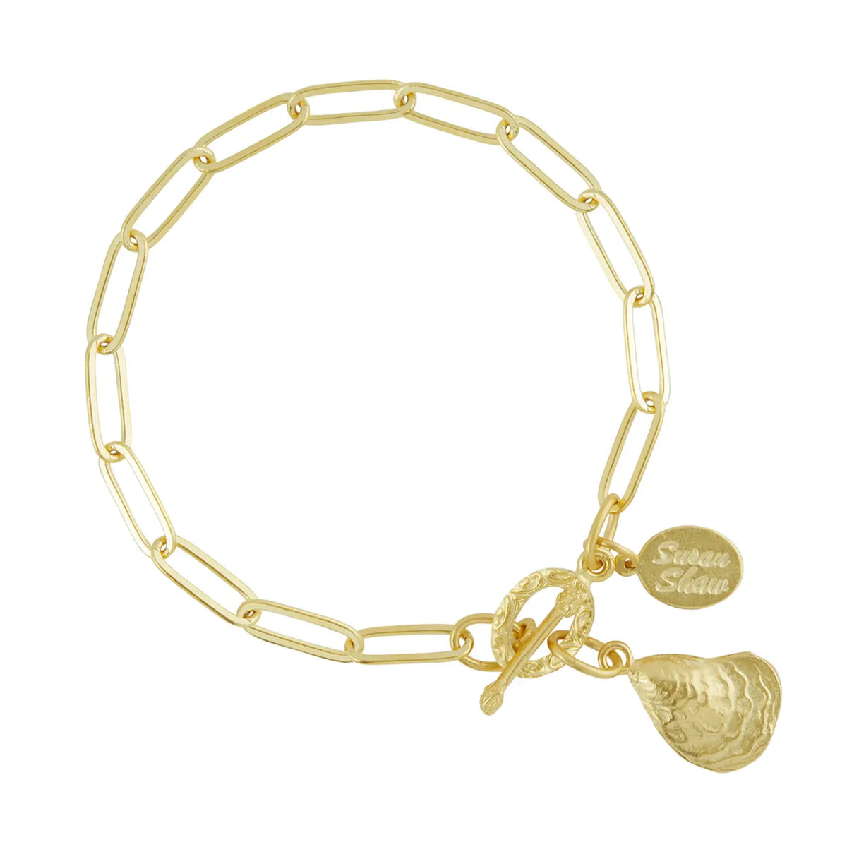 Susan Shaw Oyster Paperclip Bracelet