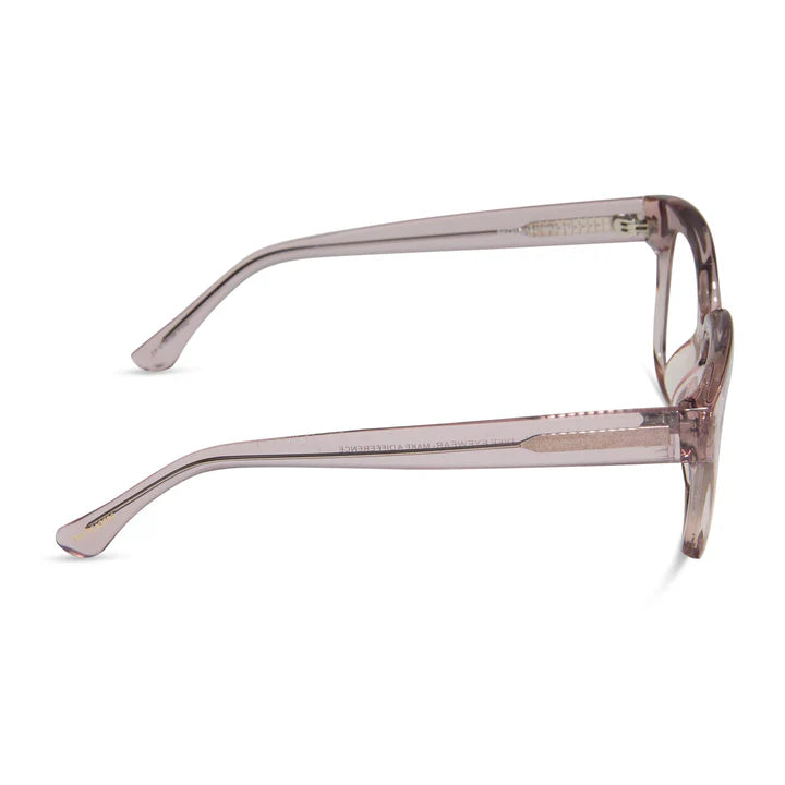 DIFF Eyewear Ava Blue Light Readers - Pink Crystal