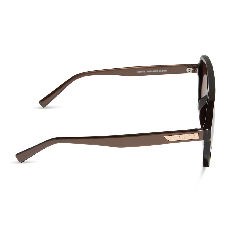 DIFF Eyewear Women’s Cameron Polarized Sunglasses - Moscow Mule + Brown Gradient