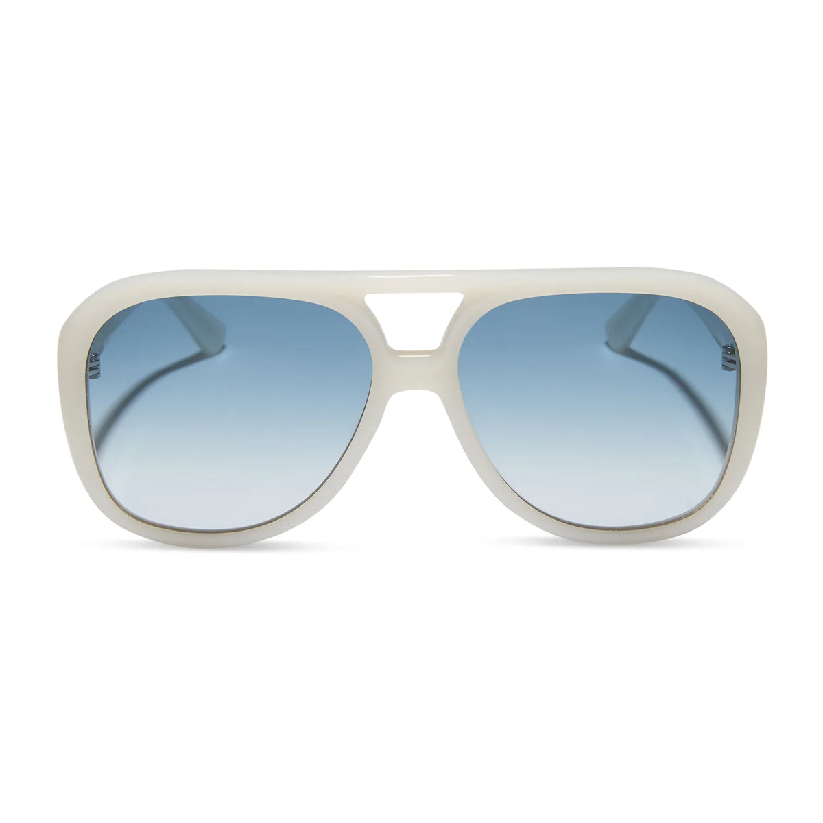 DIFF Eyewear Pauline Polarized Sunglasses - Meringue blue gradient