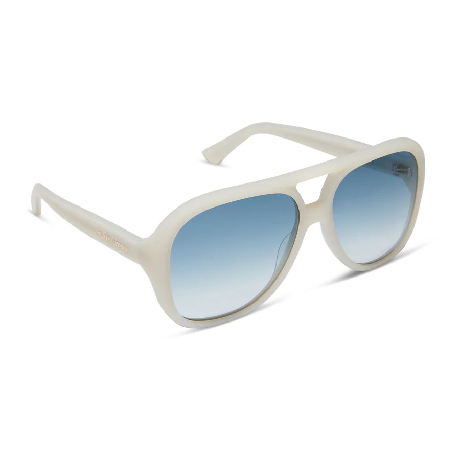 DIFF Eyewear Pauline Polarized Sunglasses - Meringue blue gradient