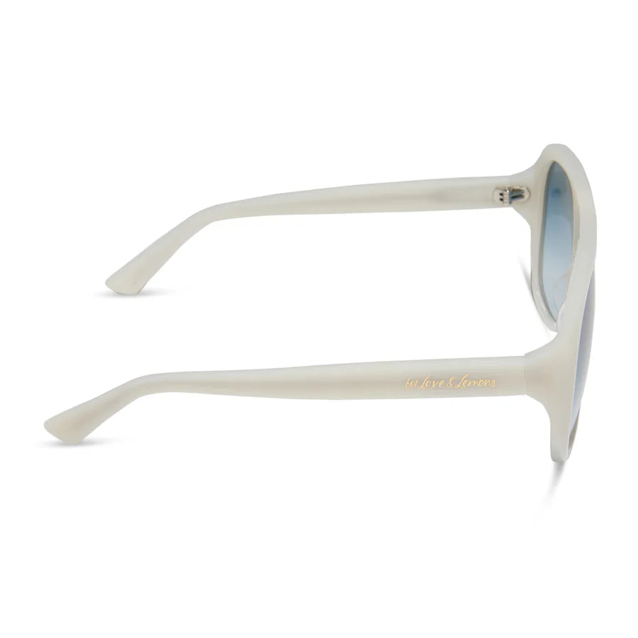 DIFF Eyewear Pauline Polarized Sunglasses - Meringue blue gradient