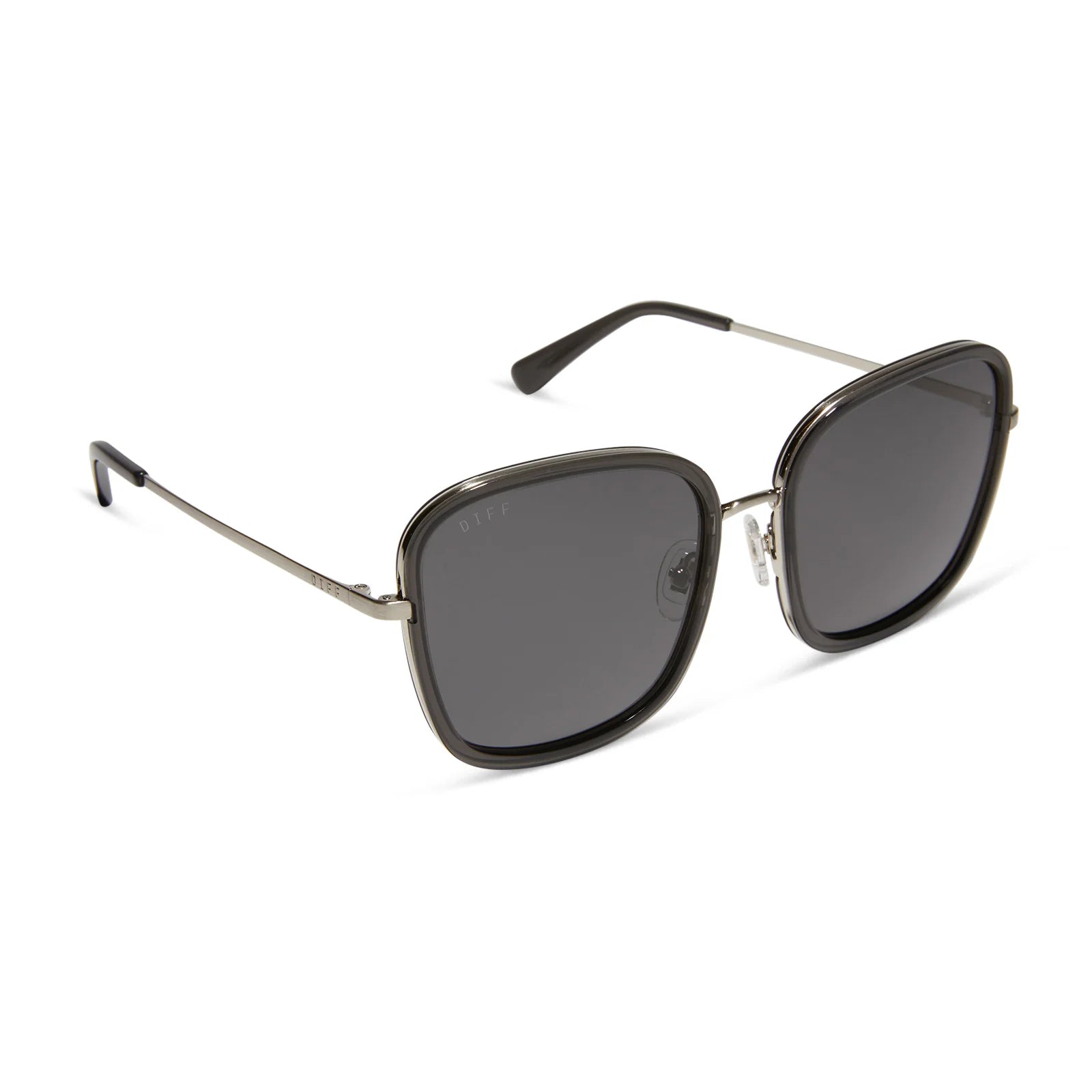 DIFF Eyewear Genevive Black Smoke Polarized Sunglasses brand‎ new with case Black Polarized Cameron Sunglasses | DIFF Eyewear main image 3