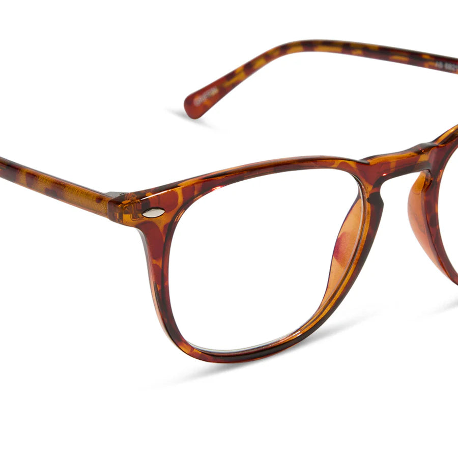 DIFF Eyewear Griffin Blue Light Readers - Amber Tortoise