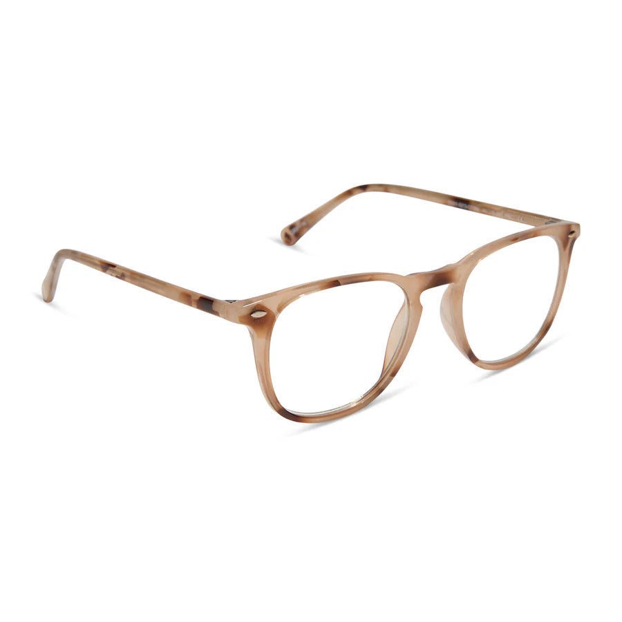 DIFF Eyewear Griffin Blue Light Readers - Cream Tortoise