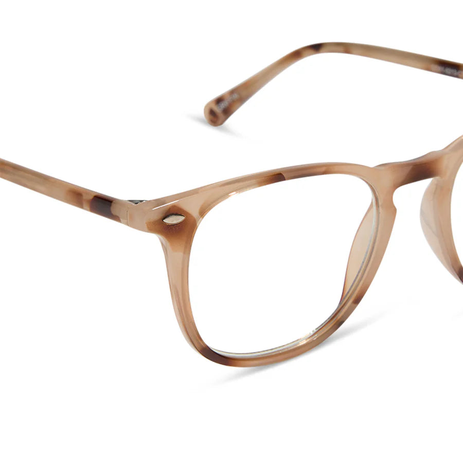 DIFF Eyewear Griffin Blue Light Readers - Cream Tortoise