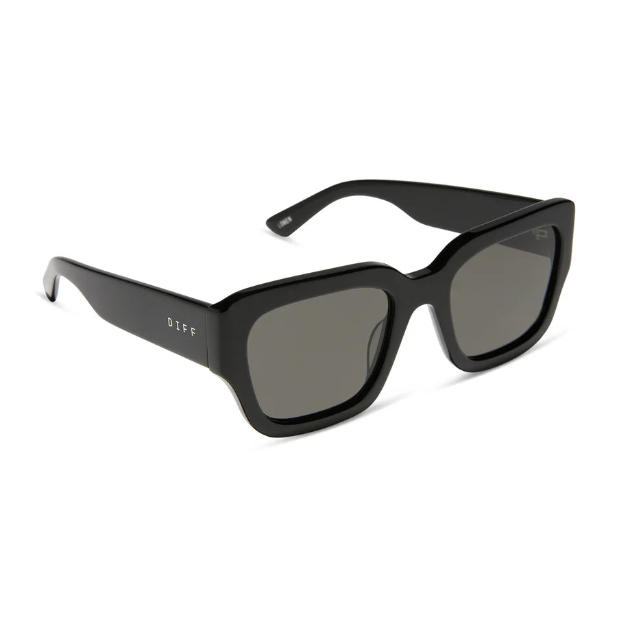 DIFF Eyewear Dolce Loren Polarized Sunglasses - Black grey