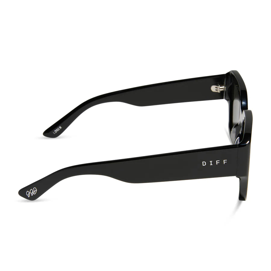 DIFF Eyewear Dolce Loren Polarized Sunglasses - Black grey