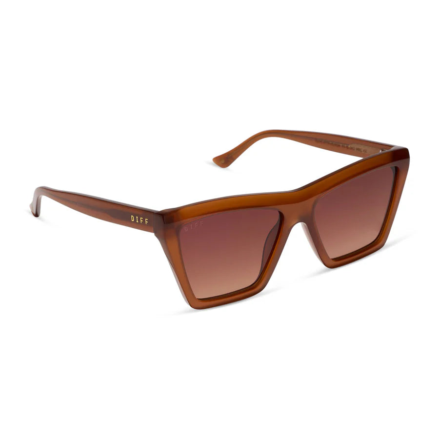 DIFF Eyewear Vivi Polarized Sunglasses - Milk caramel brown