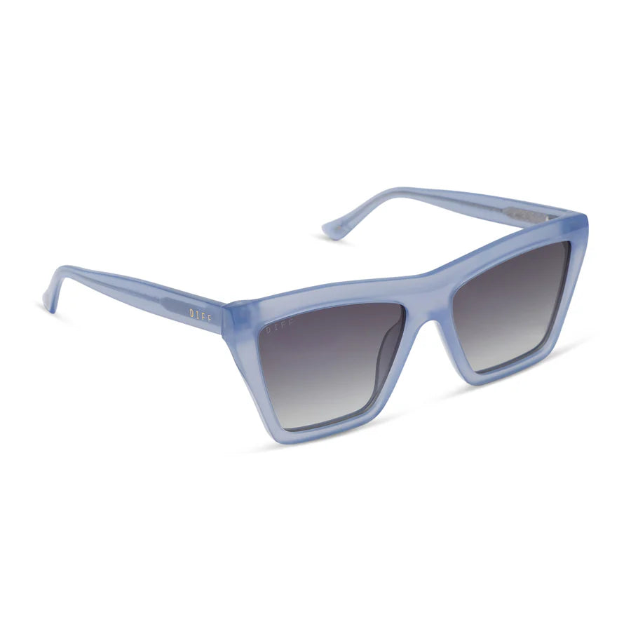 DIFF Eyewear Vivi Polarized Sunglasses - Milky blue pearl grey