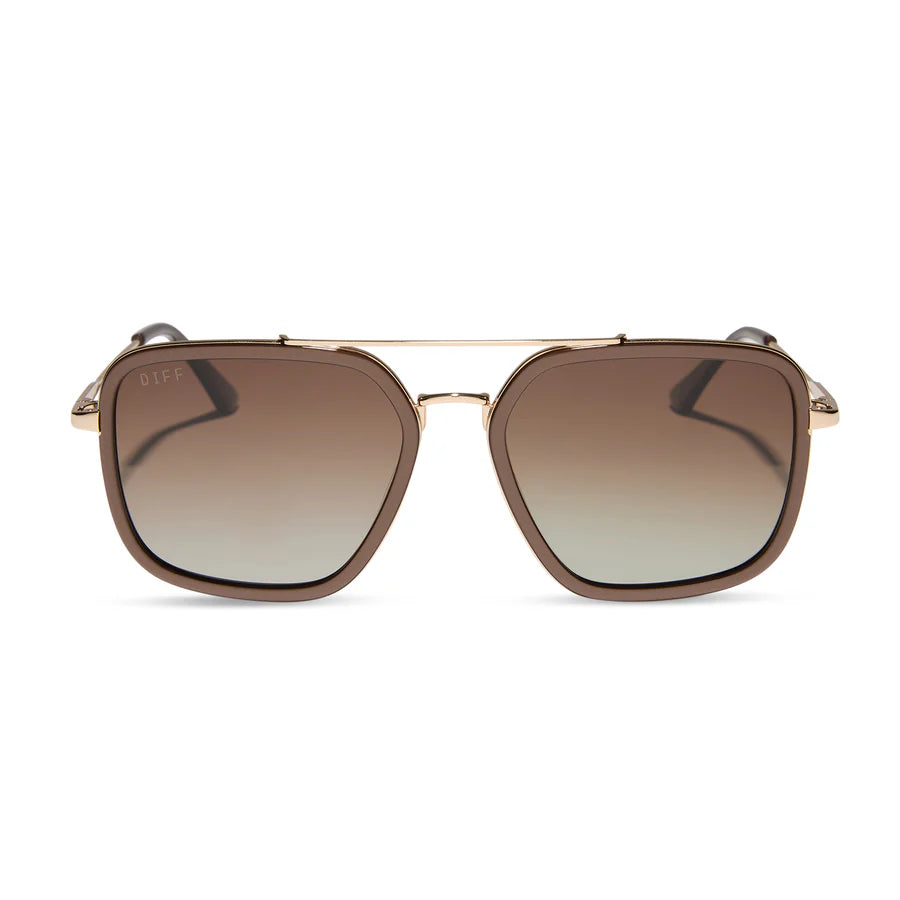 DIFF Eyewear Jordan Sunglasses - Moscow Mule + Brown Gradient