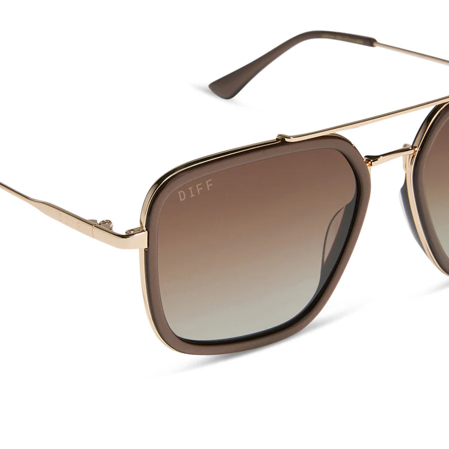 DIFF Eyewear Jordan Sunglasses - Moscow Mule + Brown Gradient