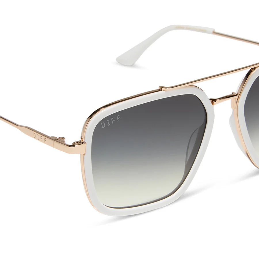 DIFF Eyewear Jordan Polarized - Snowbound + Grey Gradient