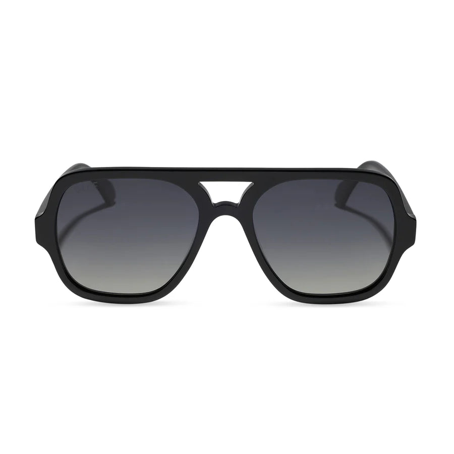 DIFF Eyewear Layton Polarized Sunglasses - Black grey gradient
