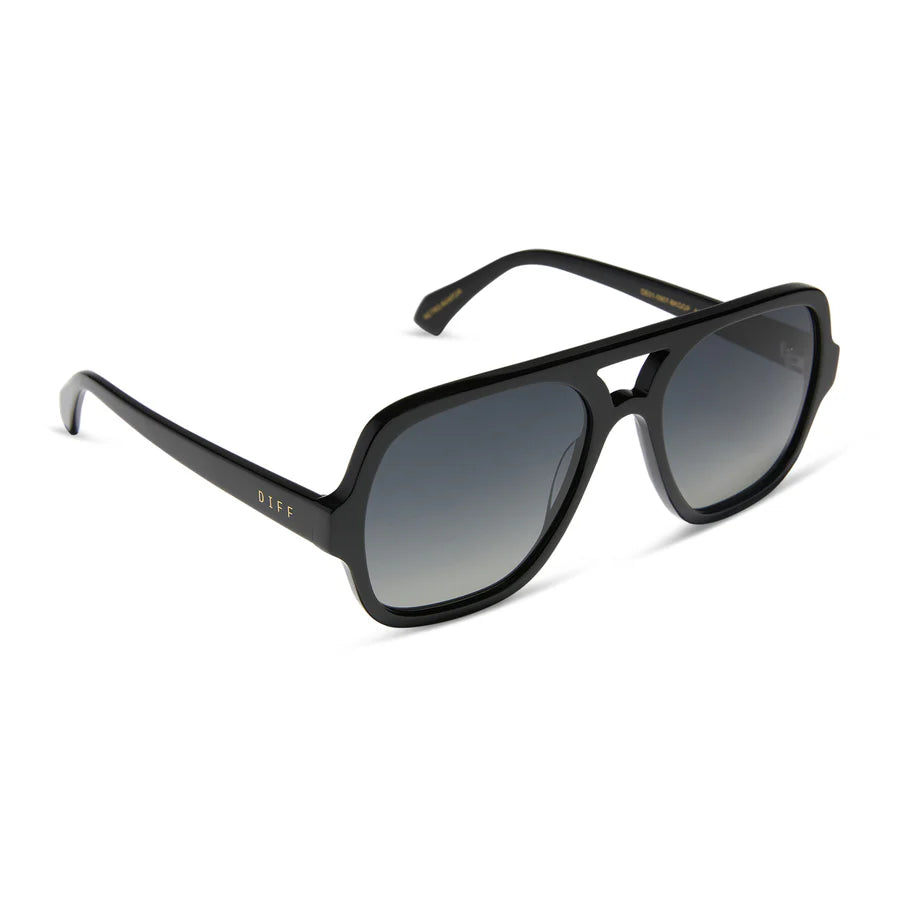 DIFF Eyewear Layton Polarized Sunglasses - Black grey gradient