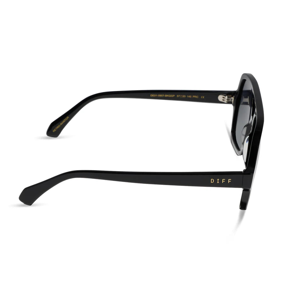 DIFF Eyewear Layton Polarized Sunglasses - Black grey gradient