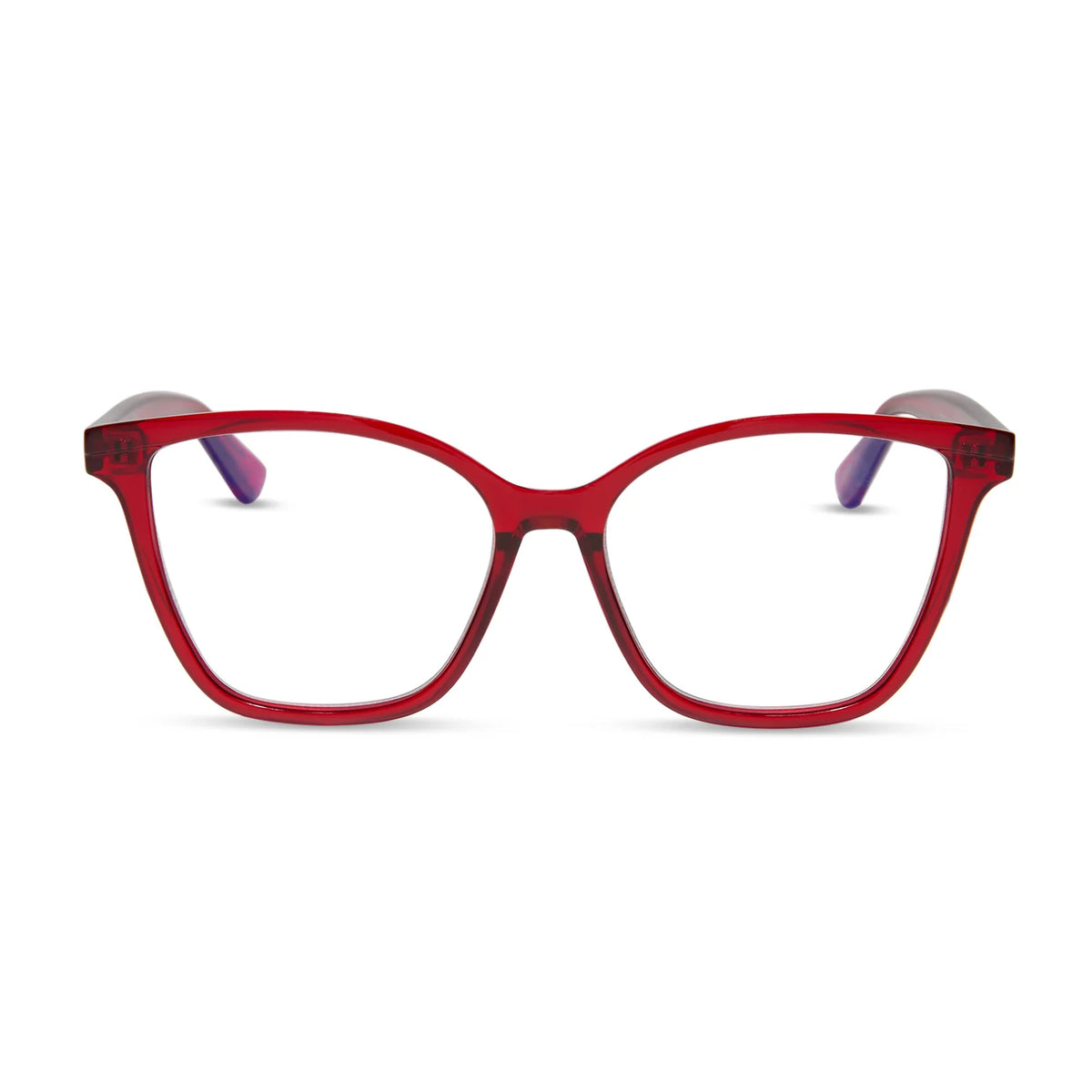 DIFF Eyewear Leah Blue Light Readers - Red cherry