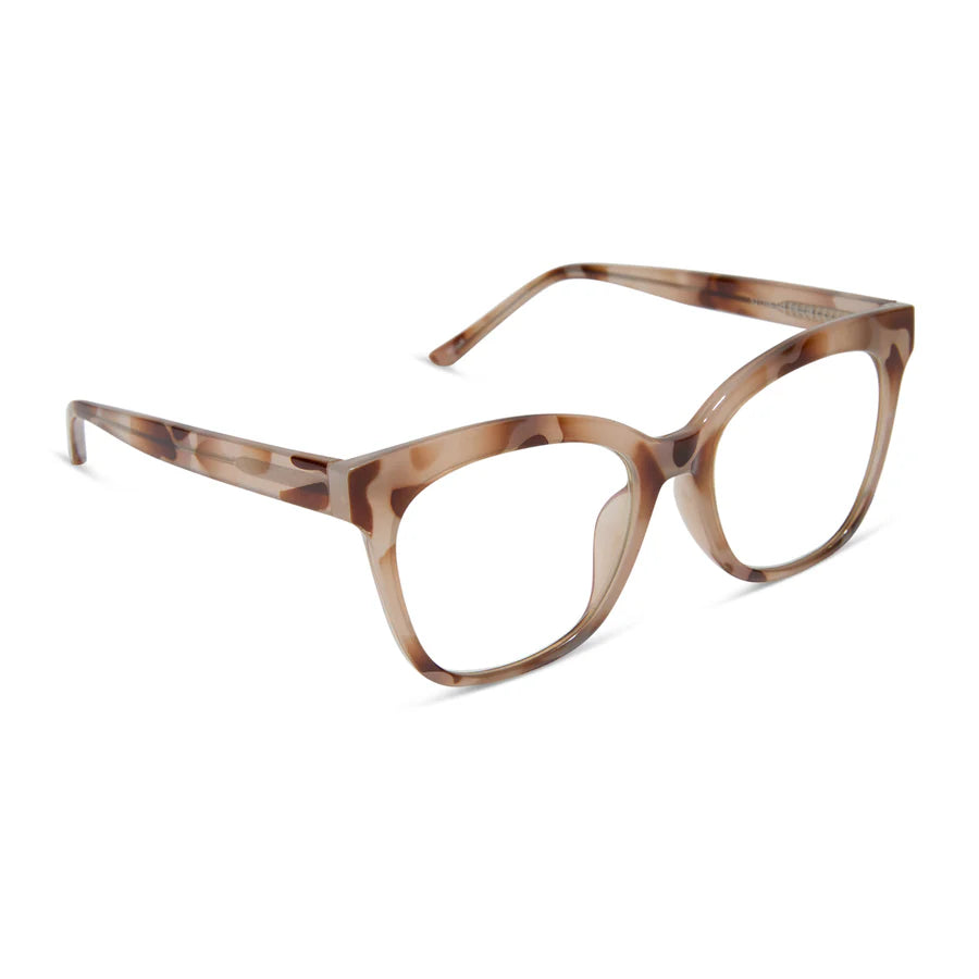 DIFF Eyewear Willa Blue Light Readers - Cream Tortoise