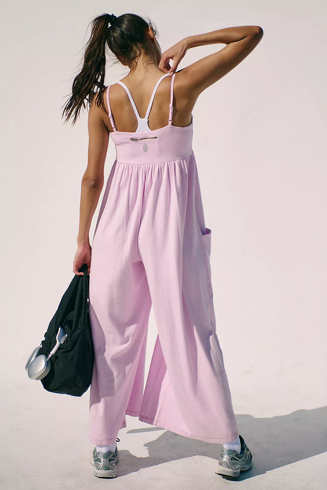 Free People Hot Shot Strappy Onesie- Ultra Violet