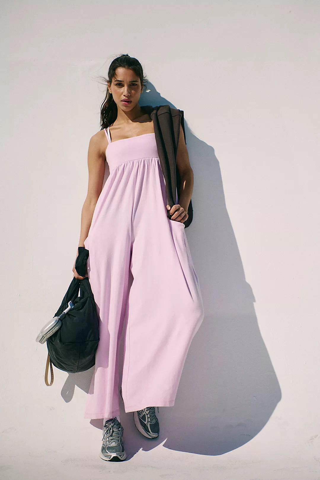Free People Hot Shot Strappy Onesie- Ultra Violet