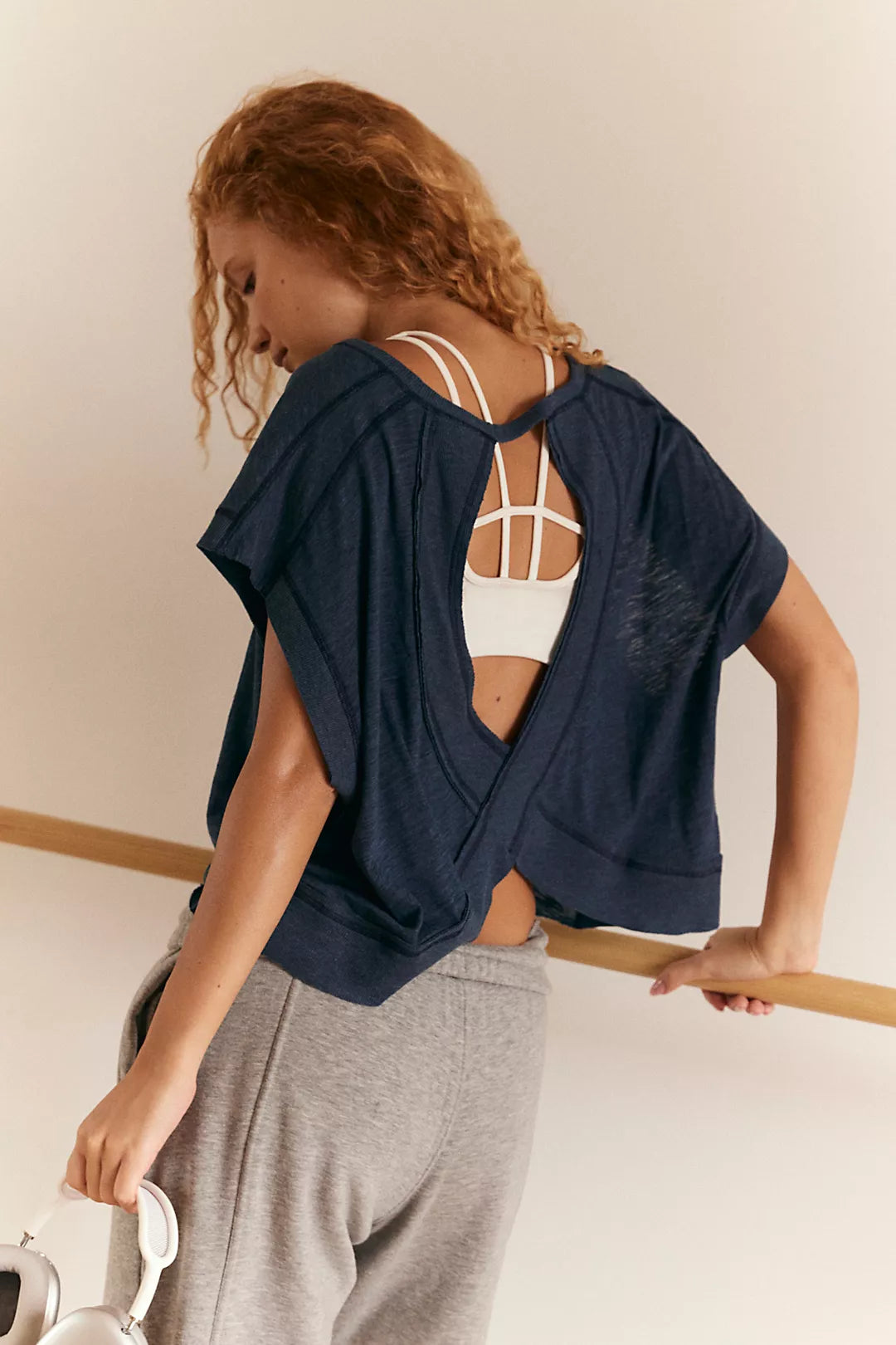 Free People My Time Tee - Midnight Navy