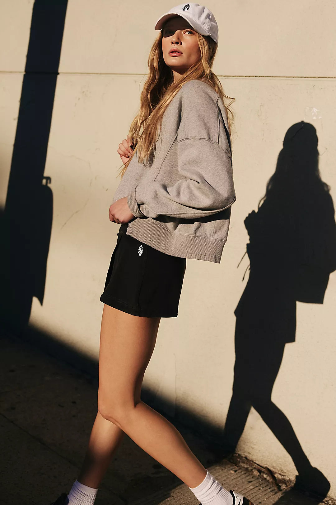Free People Hot Shot Mini Skort- Black