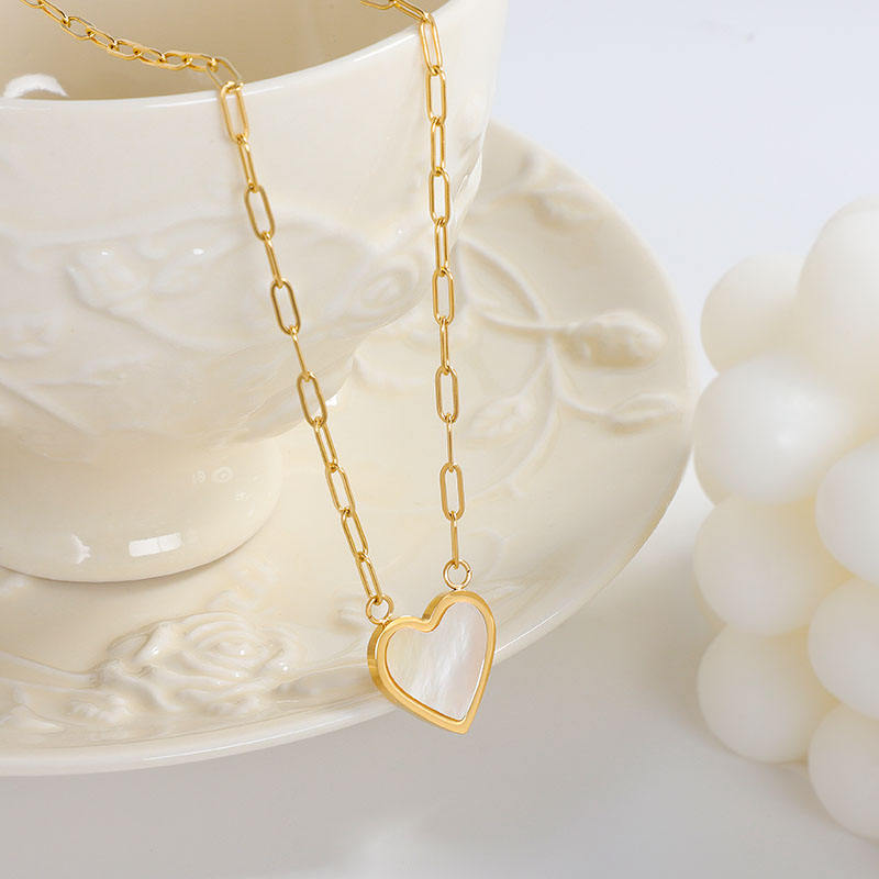 Katie Rae Enamel Heart Necklace