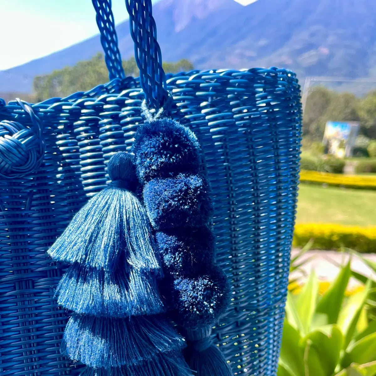 The Lilley Line Flair Pom - Fog Blue