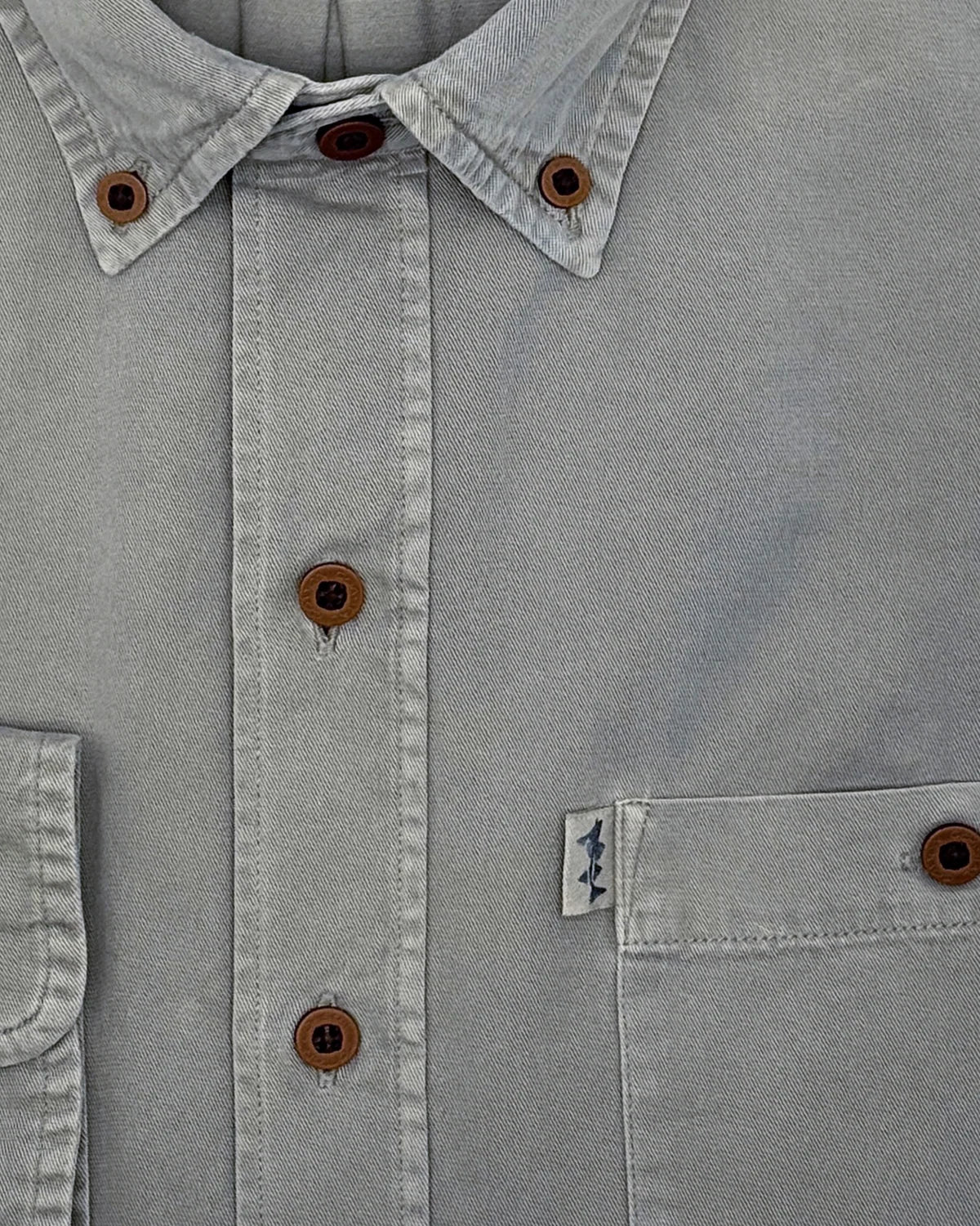 Coastal Cotton Twill Sport Shirt- Elephant
