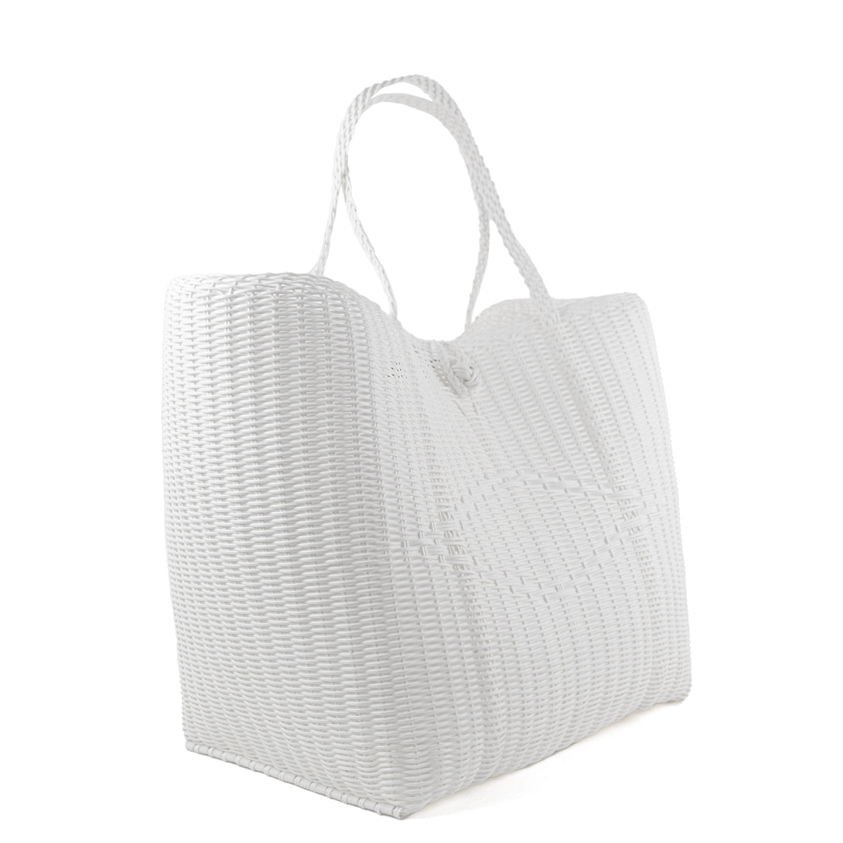 The Lilley Line Large Tote - Solid White
