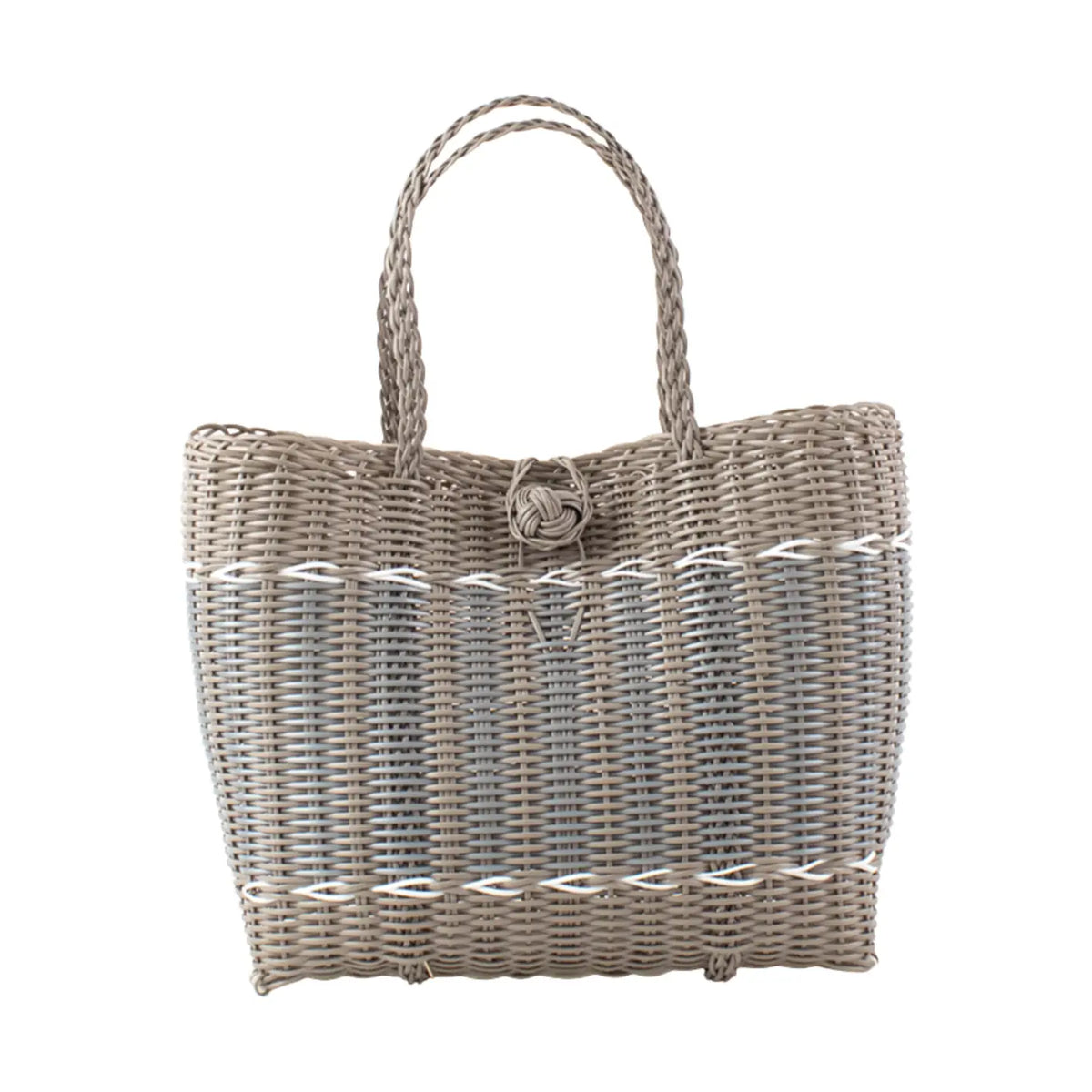 The Lilley Line Extra Small Tote - Guadalupe/Putty + Silver