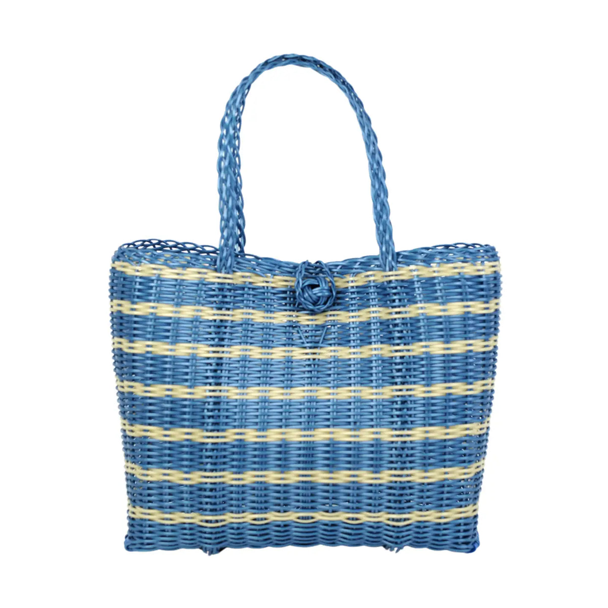 The Lilley Line Extra Small Tote - Sailor Stripe Fog Blue