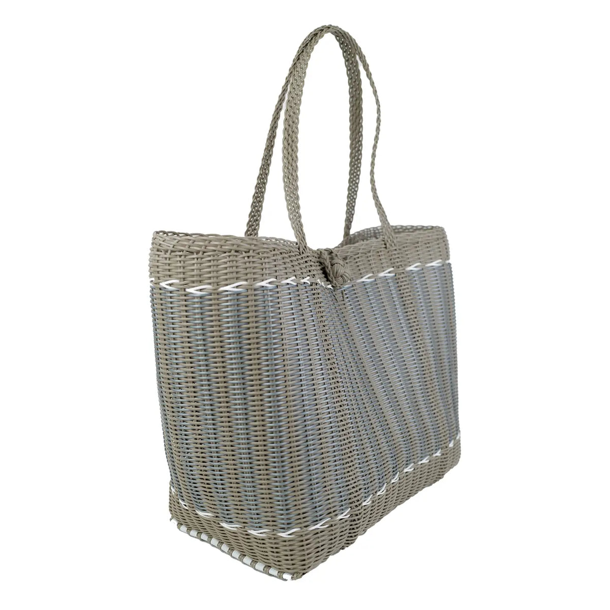 The Lilley Line Medium Tote - Guadalupe Putty + Silver