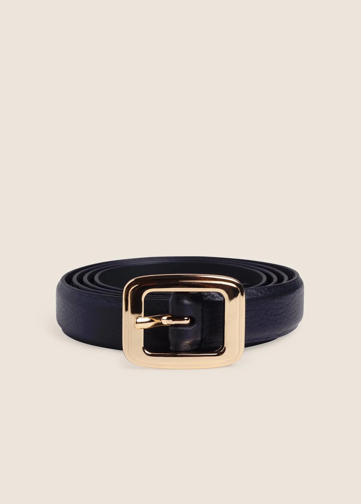 Favorite Daughter The Elle Belt- Black/ Antique Brass