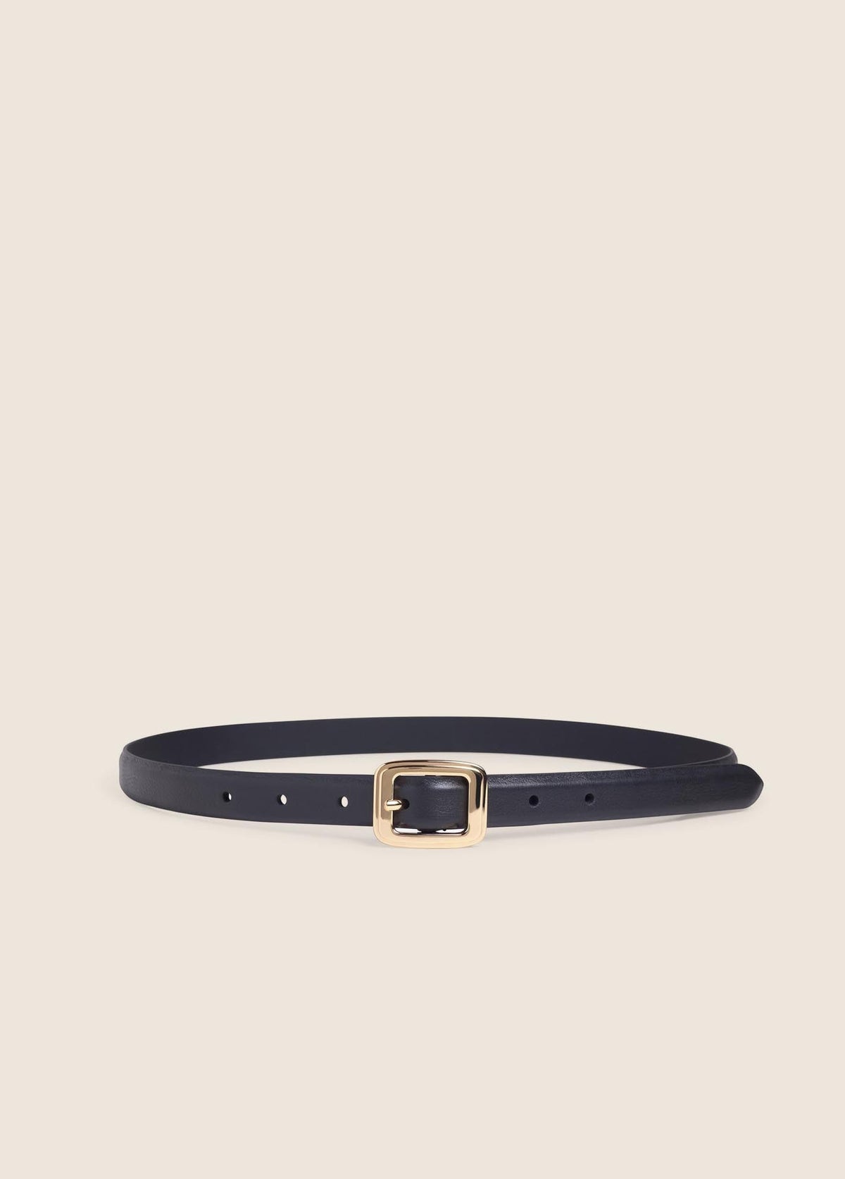 Favorite Daughter The Elle Belt- Black/ Antique Brass