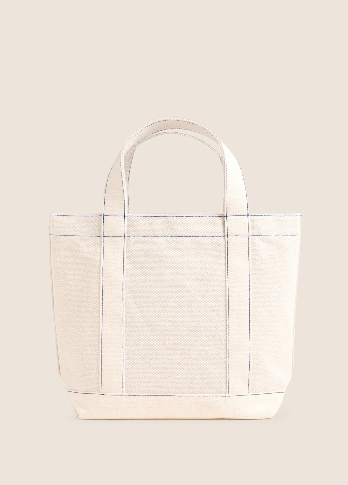 Favorite Daughter The Canvas Minnie Tote - Natural/Royal Blue