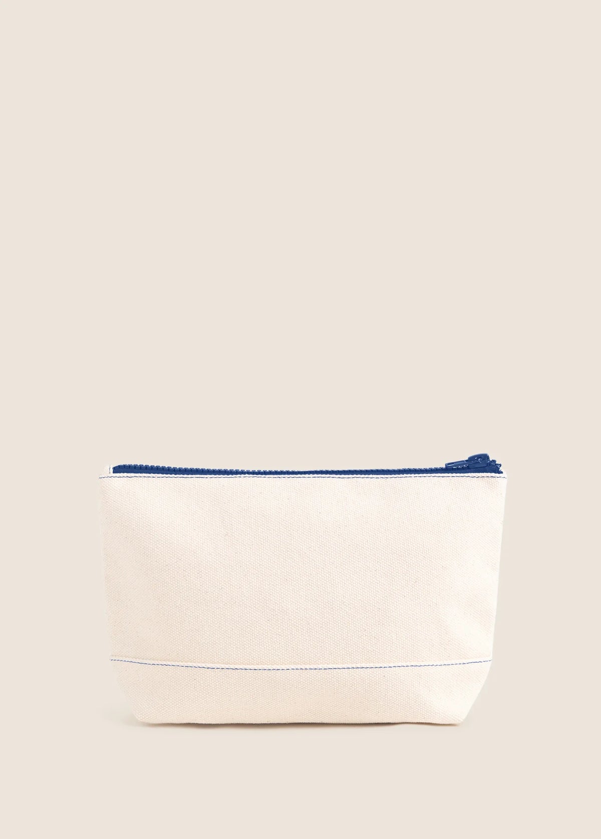 Favorite Daughter The Canvas Pouch - Natural/Royal Blue
