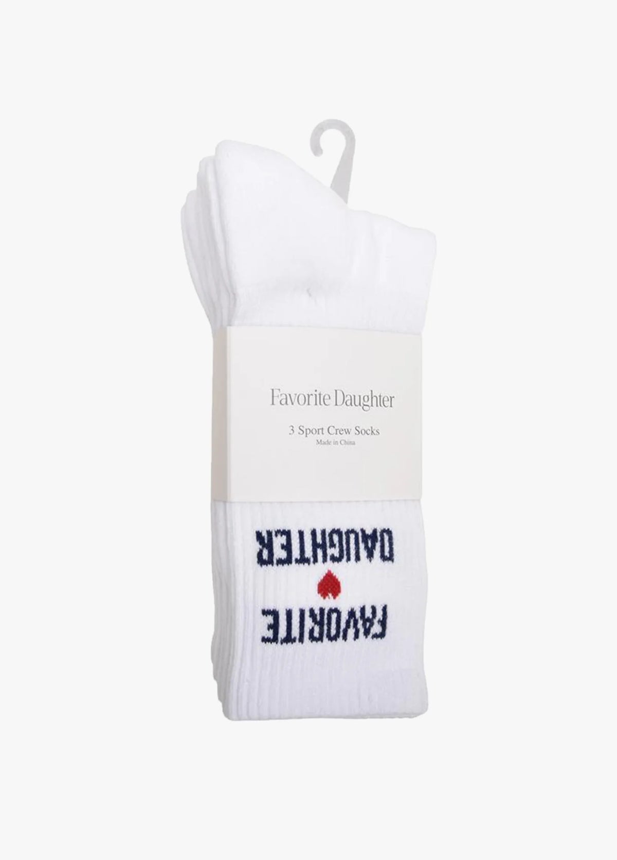 Favorite Daughter The Favorite Daughter Heart Sock Set- White