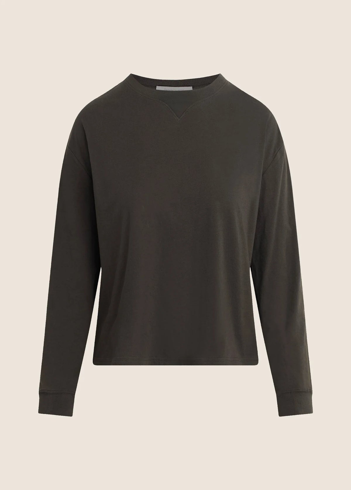 Favorite Daughter The Long Sleeve Everyday Tee - Espresso