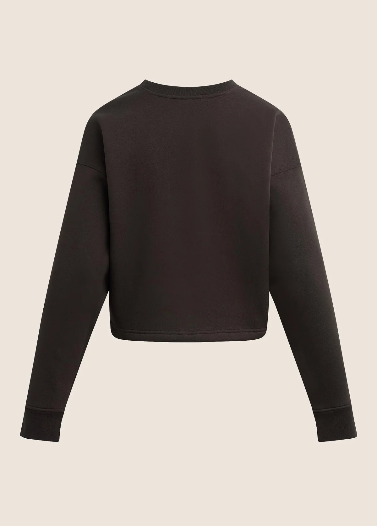 Favorite Daughter The Cropped Signature Sweatshirt- Espresso/Sea Blue