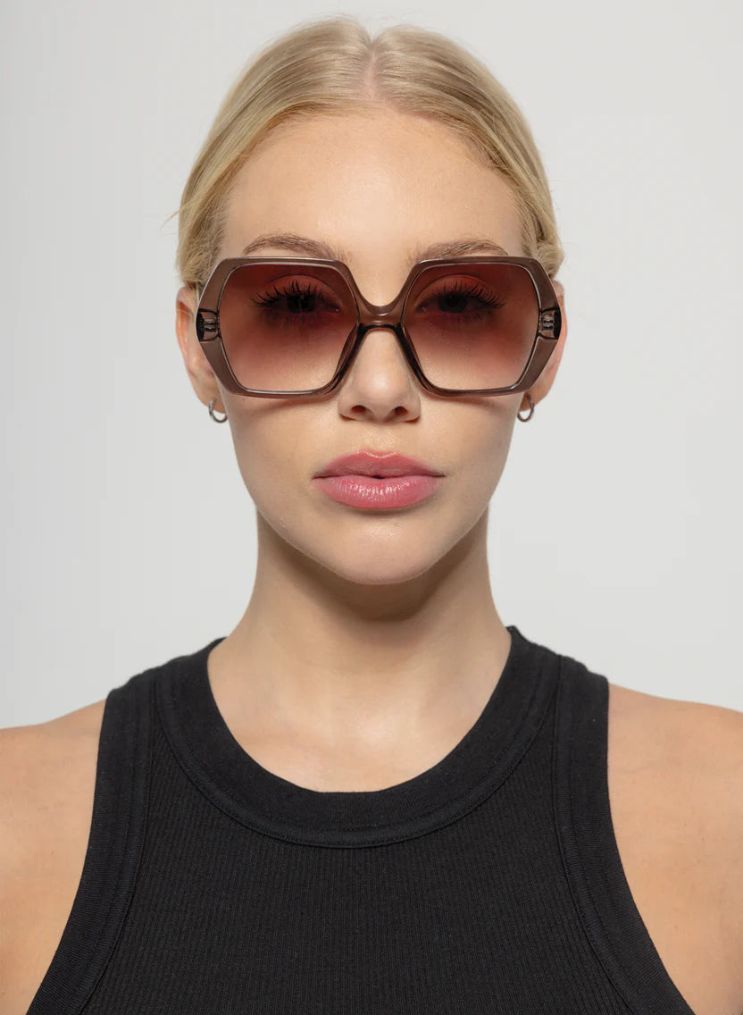Otra Eyewear Fleur Sunglasses - Trans Maple / Brown Fade
