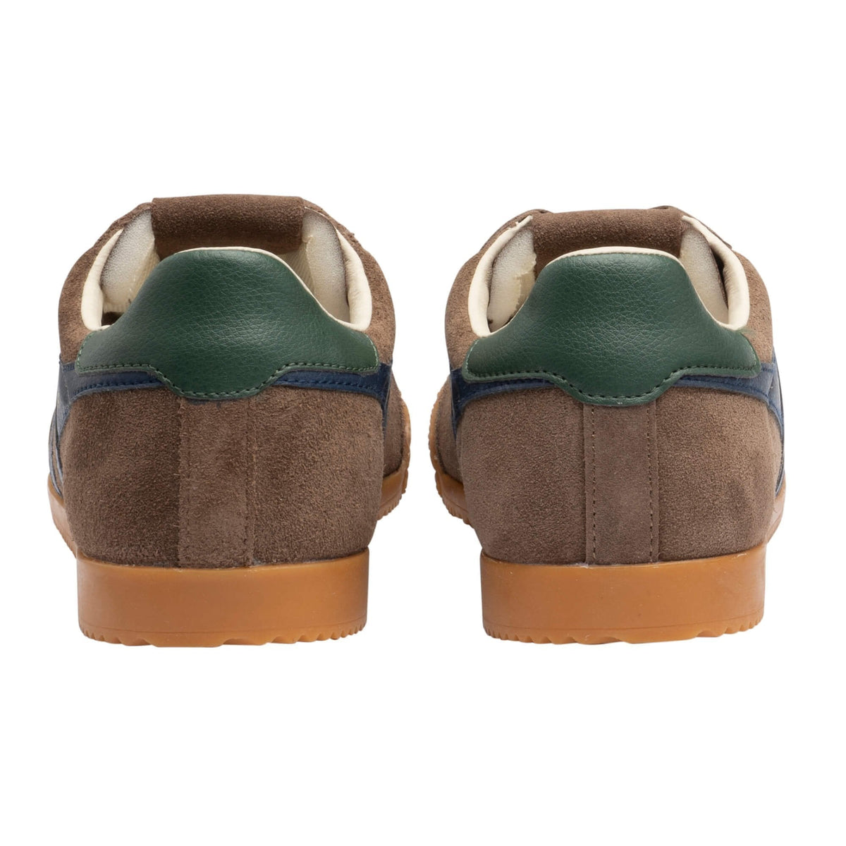 Gola Classics Men's Elan Sneakers- Otter/Navy/Evergreen