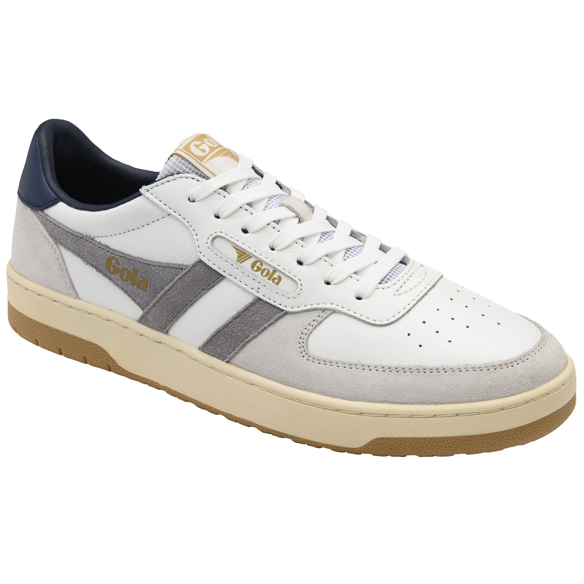 Gola Classics Men's Hawk Trainer - White/Cement/Navy