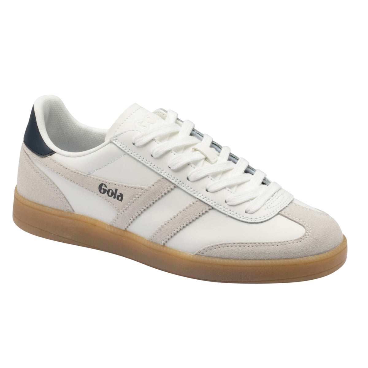 Gola Classics Men's Viper Leather Sneakers- White/ White/ Navy/ Gum