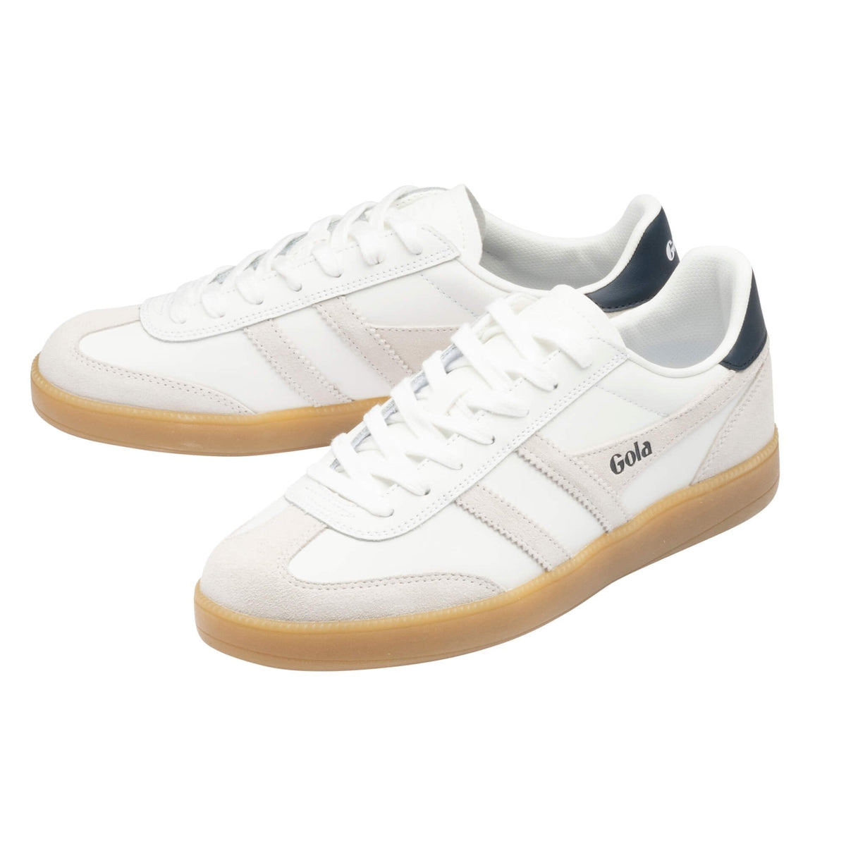 Gola Classics Men's Viper Leather Sneakers- White/ White/ Navy/ Gum