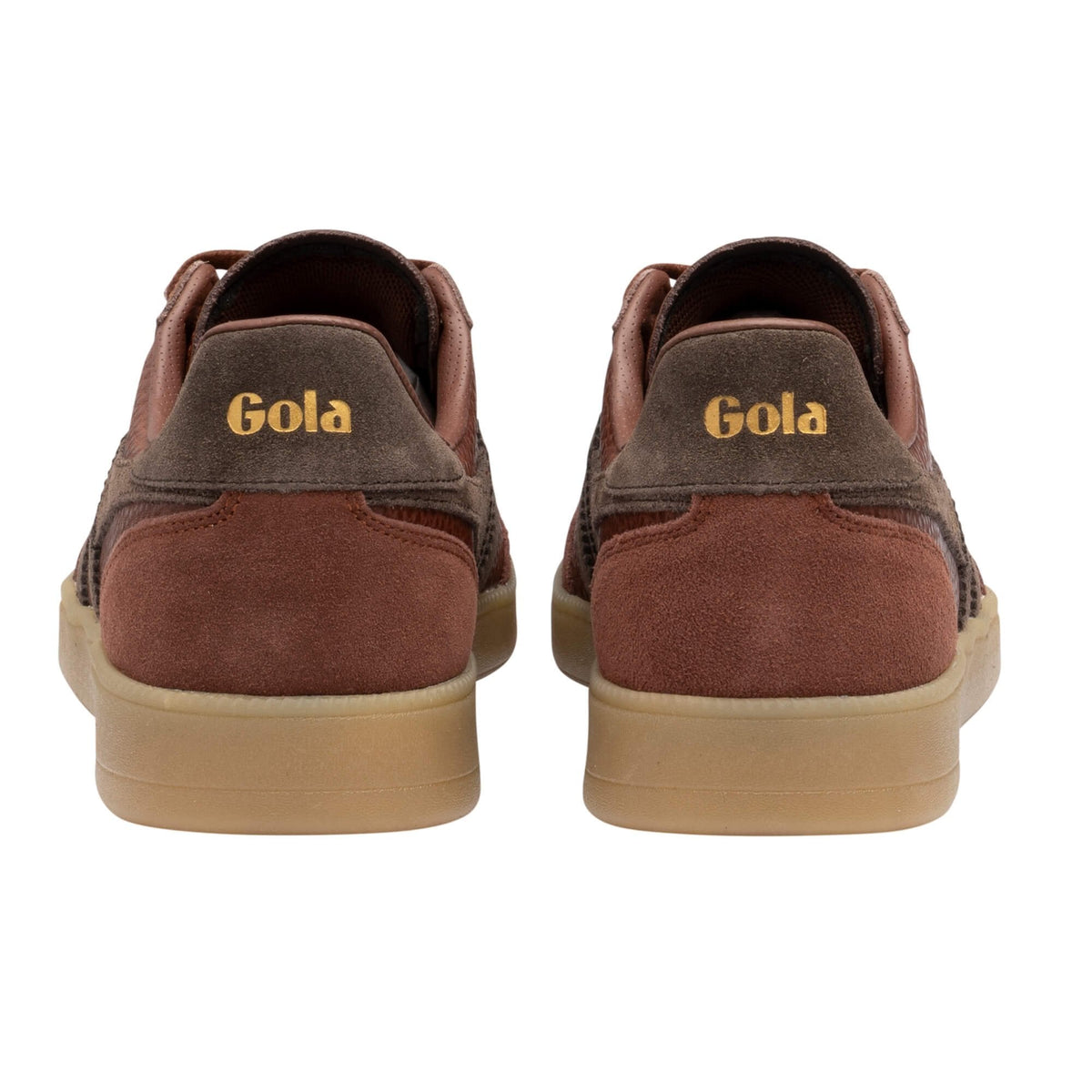 Gola Classics Men's Viper Serra Sneakers- Cognac Pebble/ Dark Brown/ Gum