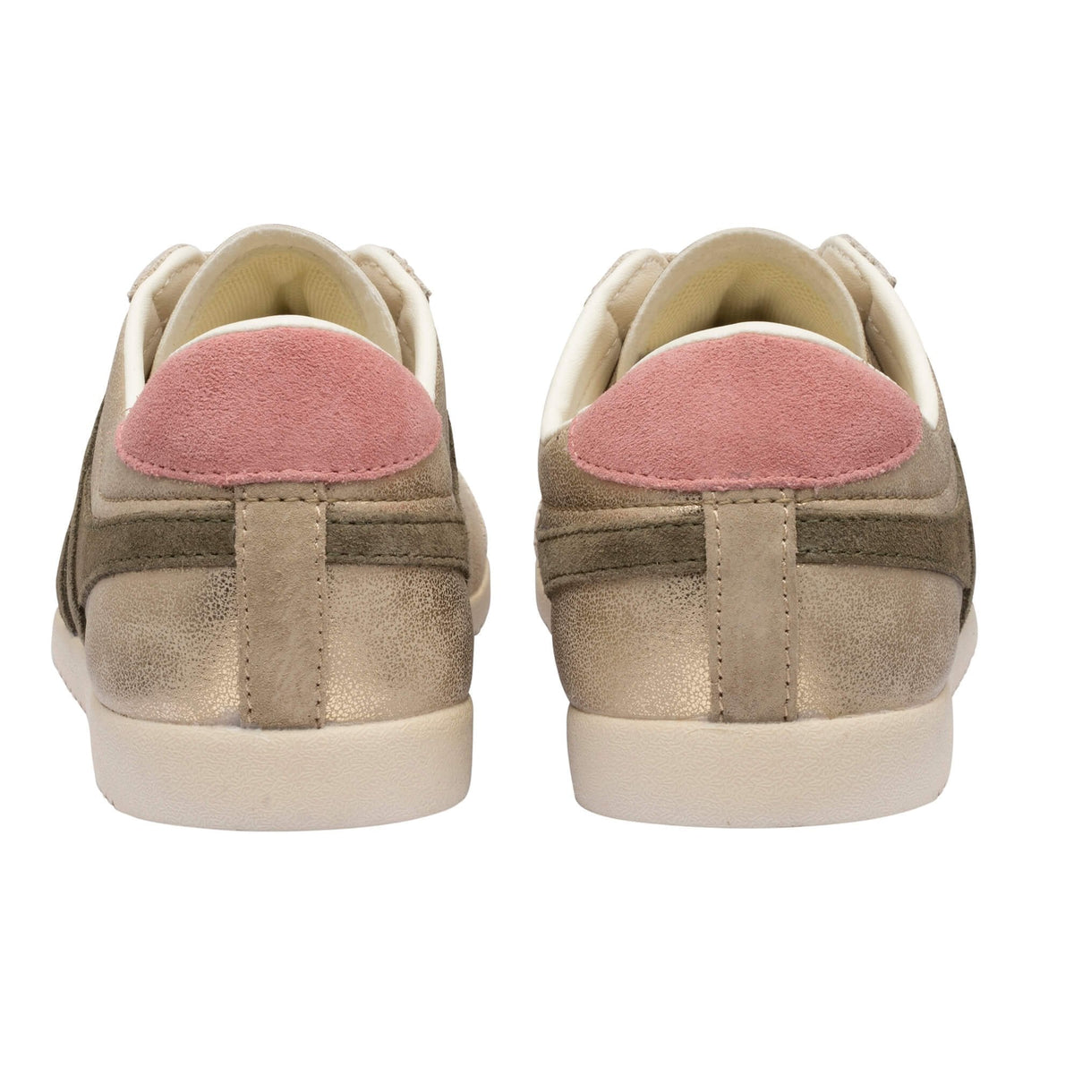 Gola Classics Women's Bullet Blaze Sneakers- Gold/ Khaki/ Coral Pink