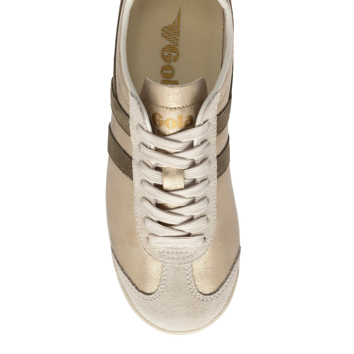 Gola Classics Women's Bullet Blaze Sneakers- Gold/ Khaki/ Coral Pink