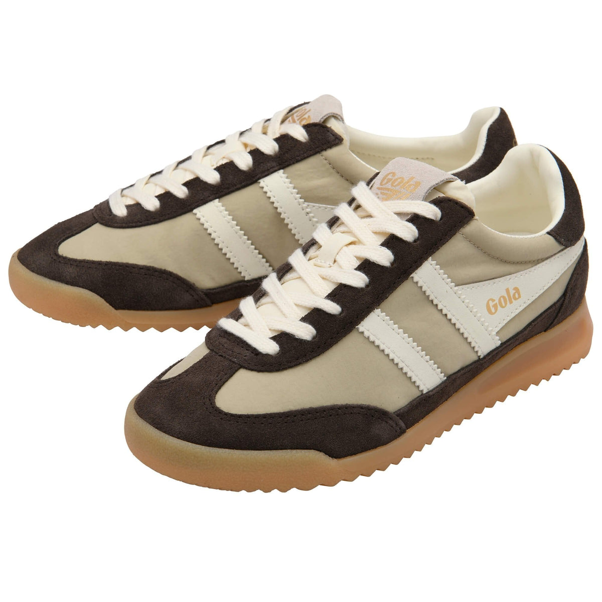 Gola Classics Women's Firefly Sneakers- Bone/ Mocha/ Off White